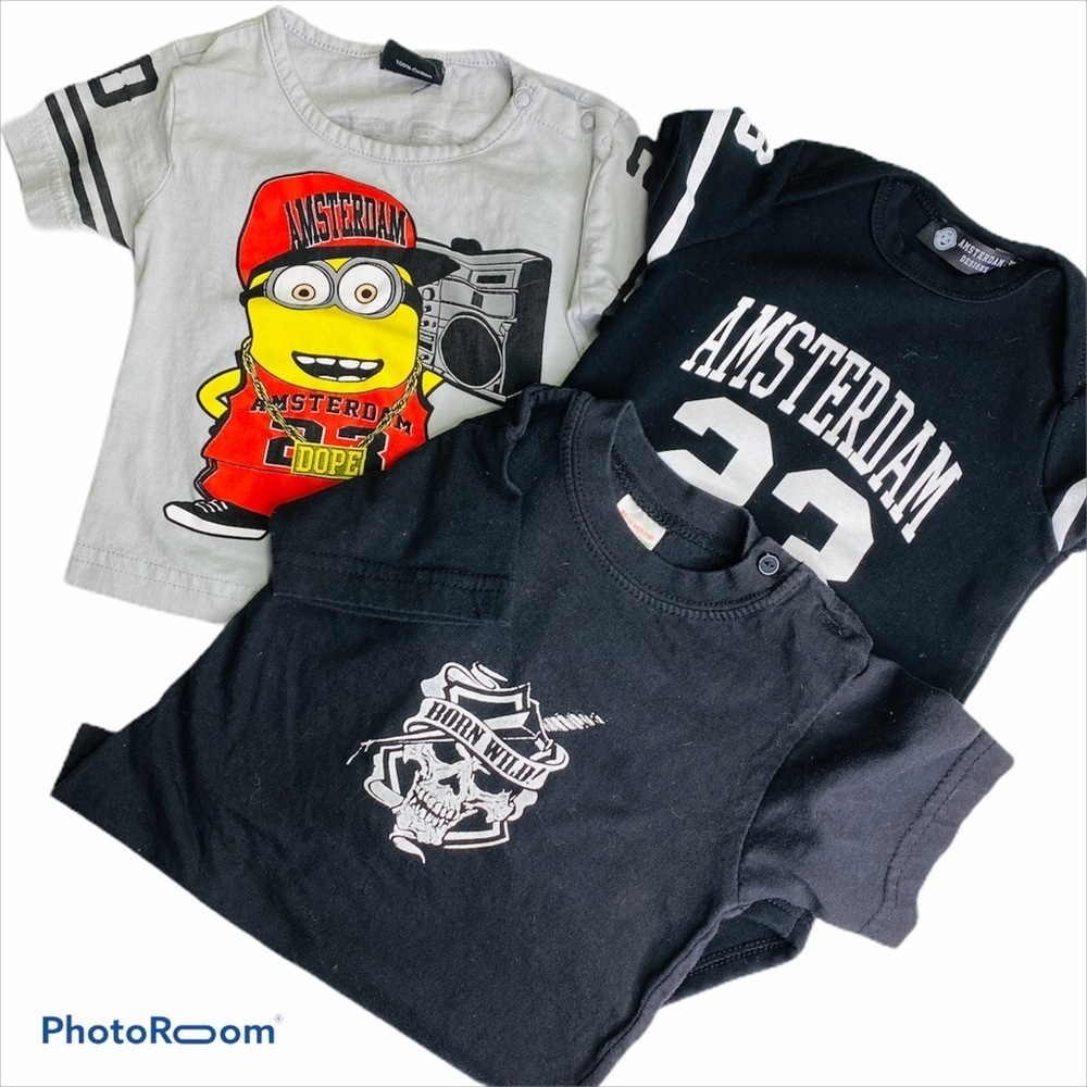 Amsterdam Onesies and Tee Shirts 12 to 18 Months